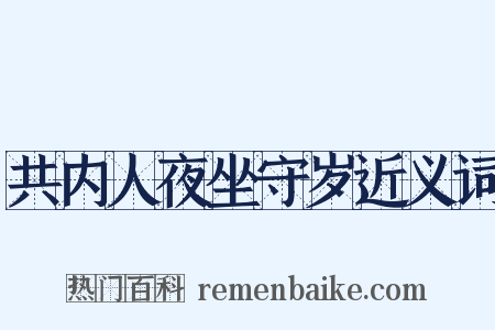 共内人夜坐守岁近义词是什么意思的图片